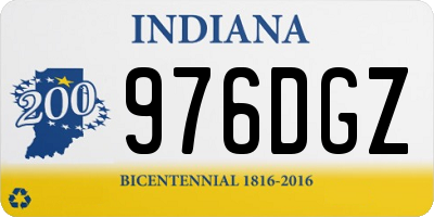 IN license plate 976DGZ