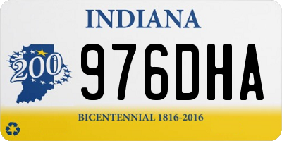 IN license plate 976DHA