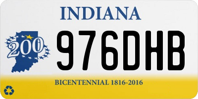 IN license plate 976DHB