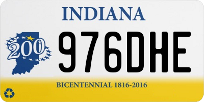 IN license plate 976DHE