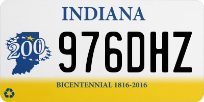 IN license plate 976DHZ