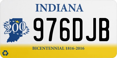 IN license plate 976DJB