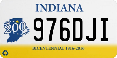IN license plate 976DJI