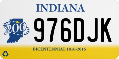 IN license plate 976DJK