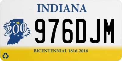IN license plate 976DJM