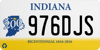 IN license plate 976DJS