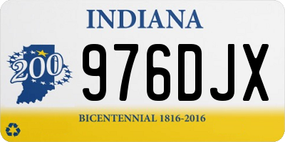 IN license plate 976DJX