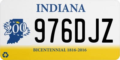 IN license plate 976DJZ