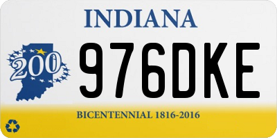 IN license plate 976DKE