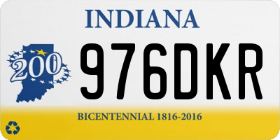 IN license plate 976DKR