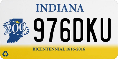 IN license plate 976DKU