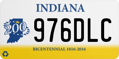 IN license plate 976DLC
