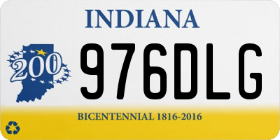 IN license plate 976DLG