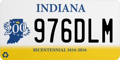 IN license plate 976DLM