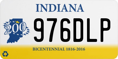 IN license plate 976DLP