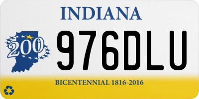 IN license plate 976DLU