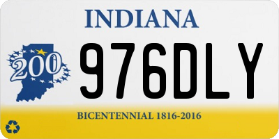 IN license plate 976DLY