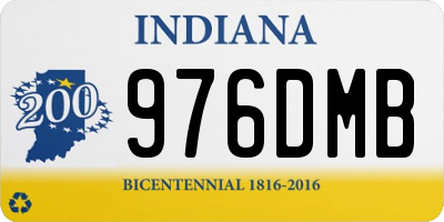 IN license plate 976DMB