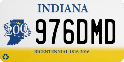 IN license plate 976DMD