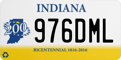 IN license plate 976DML
