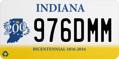 IN license plate 976DMM