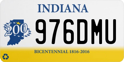 IN license plate 976DMU