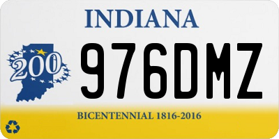 IN license plate 976DMZ