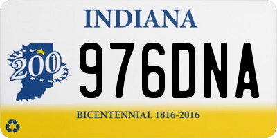 IN license plate 976DNA
