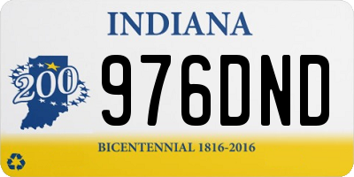 IN license plate 976DND