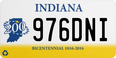 IN license plate 976DNI