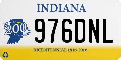 IN license plate 976DNL