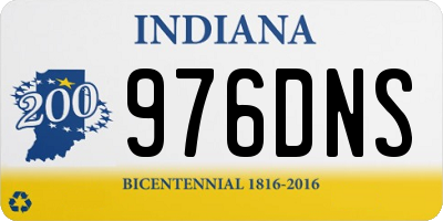 IN license plate 976DNS