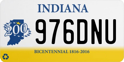 IN license plate 976DNU