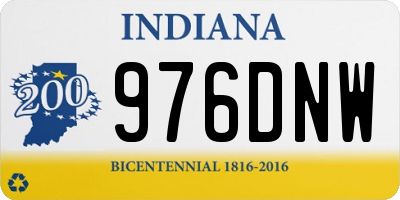 IN license plate 976DNW