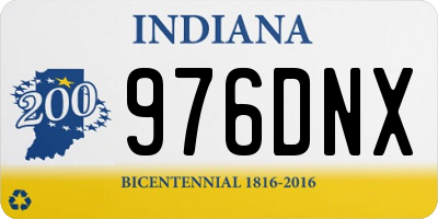 IN license plate 976DNX