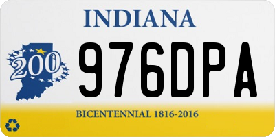 IN license plate 976DPA