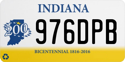 IN license plate 976DPB