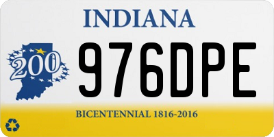 IN license plate 976DPE