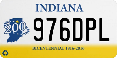 IN license plate 976DPL