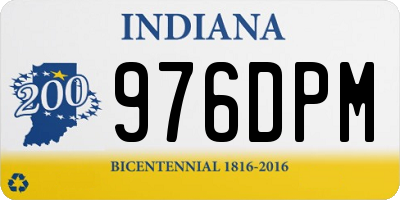 IN license plate 976DPM