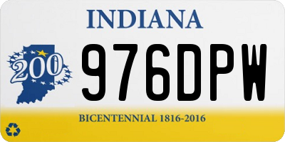IN license plate 976DPW