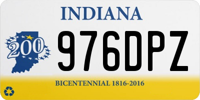 IN license plate 976DPZ