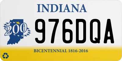 IN license plate 976DQA