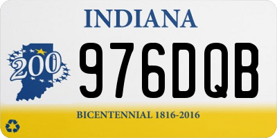 IN license plate 976DQB