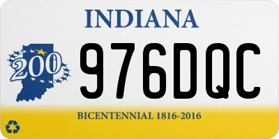 IN license plate 976DQC