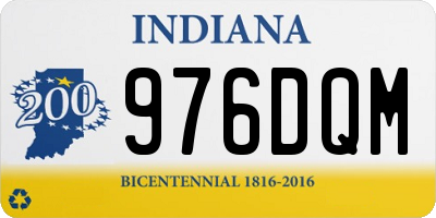 IN license plate 976DQM