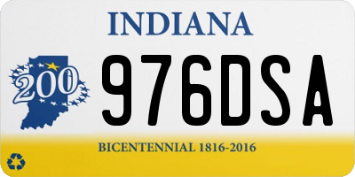 IN license plate 976DSA