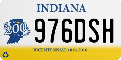 IN license plate 976DSH