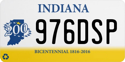 IN license plate 976DSP