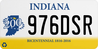 IN license plate 976DSR